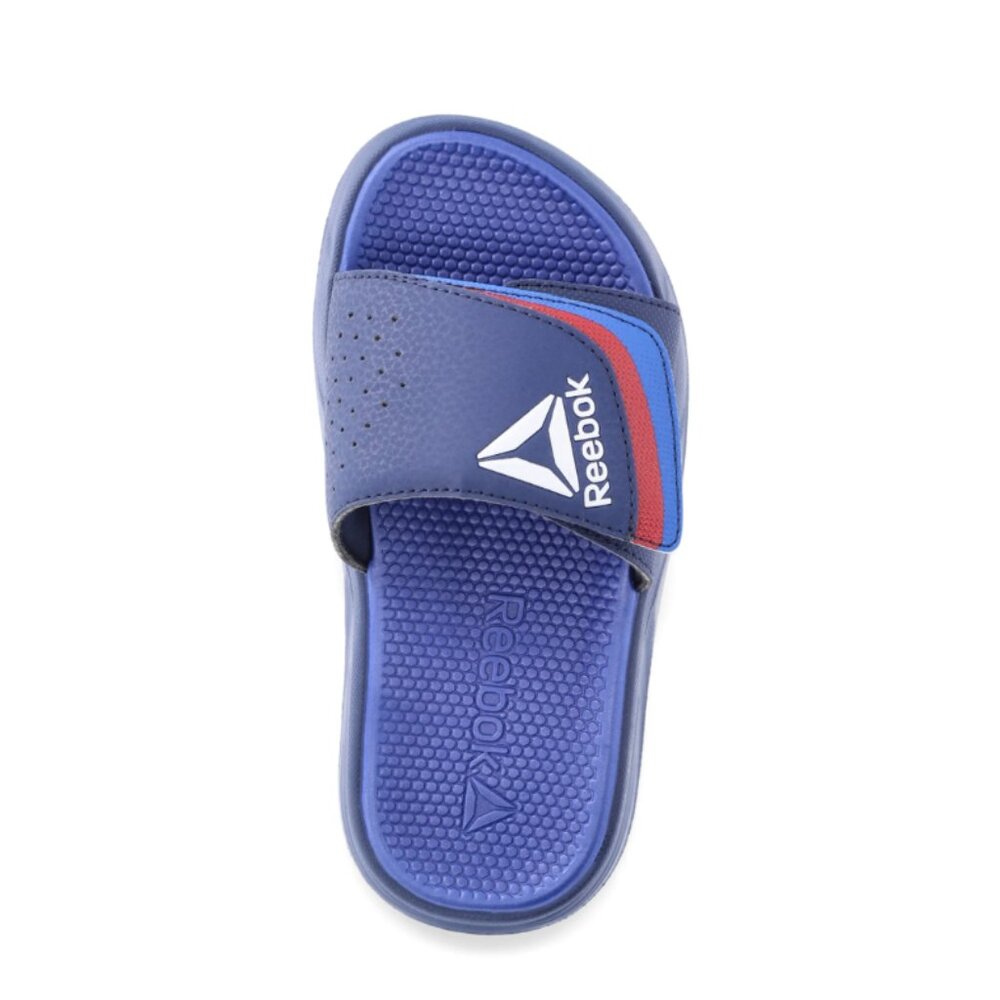 CLEARANCE 4 for $12 - Reebok Little Boy Slides Size 13 Blue Red Sandal